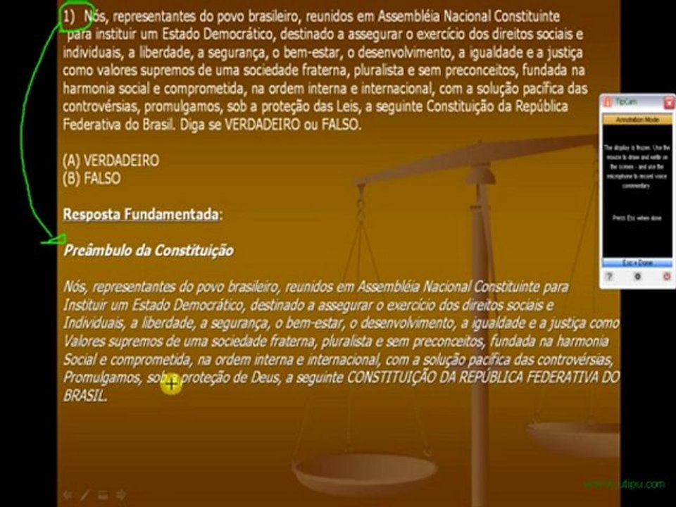 DIREITO CONSTITUCIONAL - QUESTÃO 1