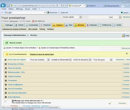 Module prestashop yourregion régions et départements français