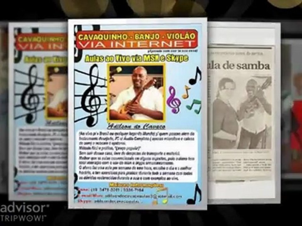 Aulas de Cavaco, Banjo & Violão Via Internet 2011