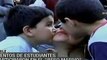 Cientos de estudiantes chilenos participan en beso masivo