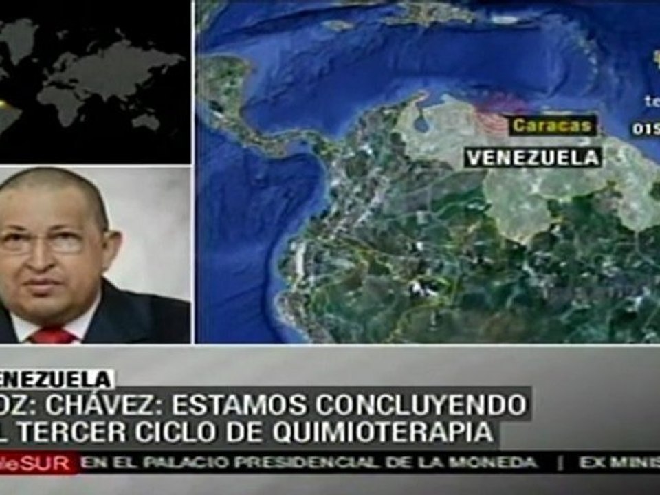 Chavez concluirá tercera fase de quimioterapia