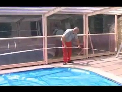 Montage d'un abri piscine haut Pool Cover