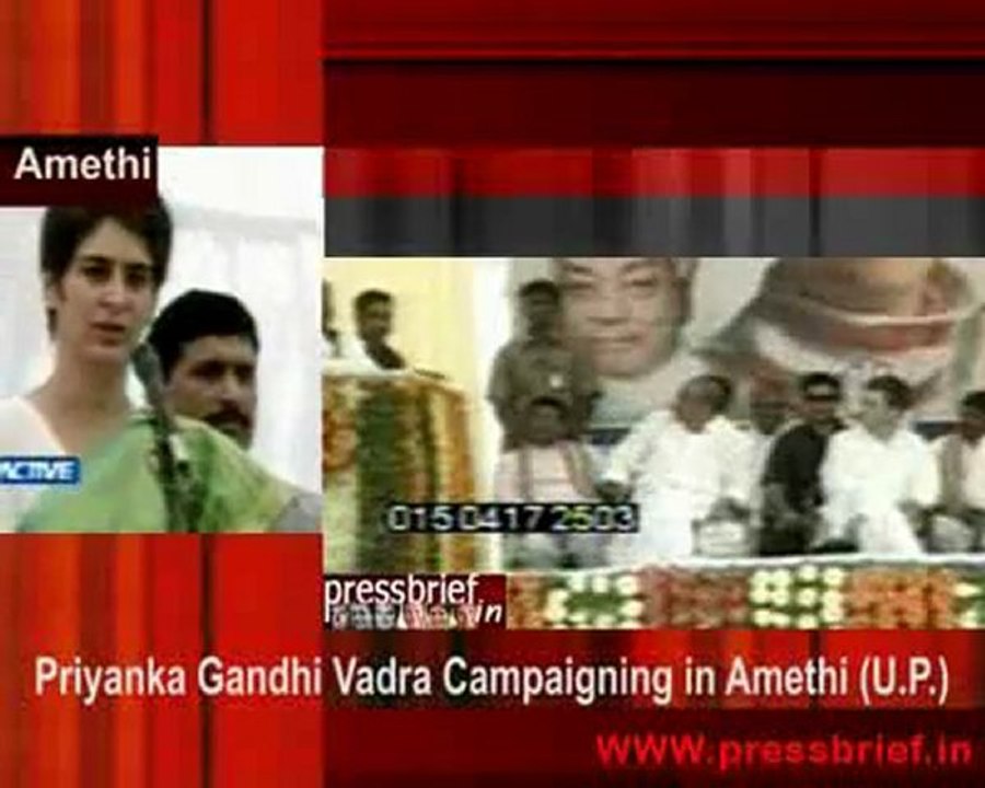 Priyanka Gandhi Vadra campaigning in Amethi (U.P), 04 2009_01
