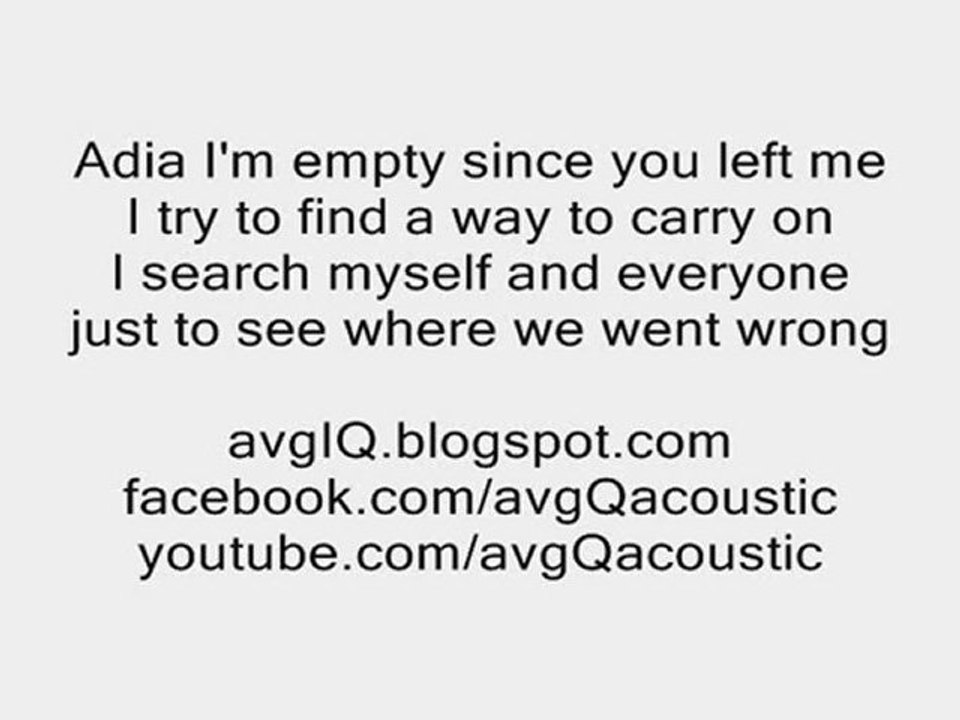 Adia Avril Lavigne Sarah Mclachlan acoustic guitar ...