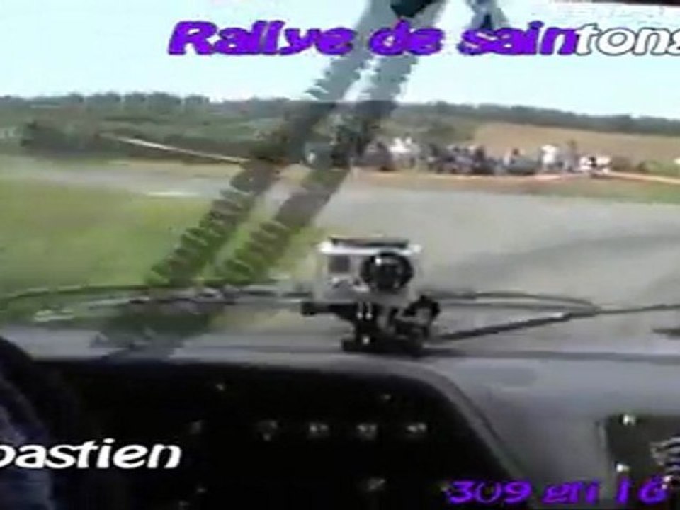 caméra embarquée rallye de saintonge 2011 sebastien tourneur