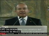 Calderón defiende su estrategia contra el crimen organizado