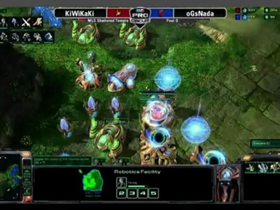 MLG Raleigh 2011 - Starcraft II - Game 2 - RGN Kiwikaki (P) VS SK.oGs Nada (T) Part 1/1