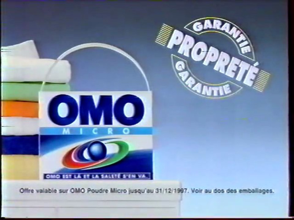 Publicité OMO Micro 1996 - Vidéo Dailymotion