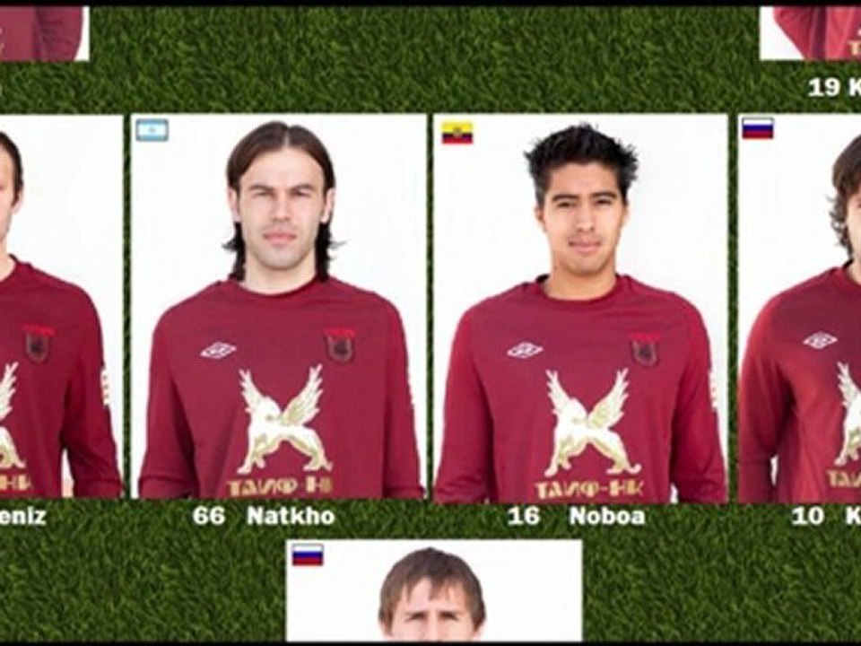Alineación: Rubin Kazan 2011/12