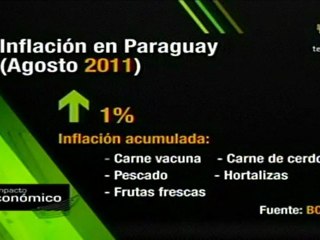 Aumenta inflación de Paraguay