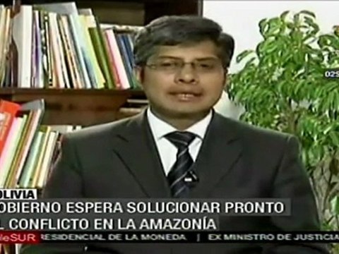 Bolivia desea pronta solución a conflicto en la amazonía