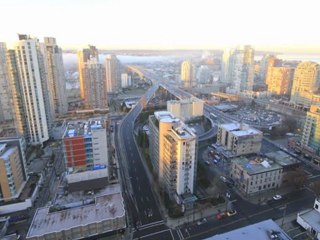 Clouds overtake downtown Vancouver, BC, Canada - Time Lapse Photography