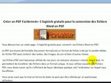 Convertisseur PDF- Créer un PDF en 15  secondes avec PDF Creator
