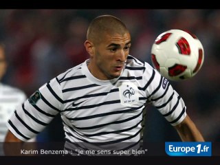 Benzema : "je me sens super bien"