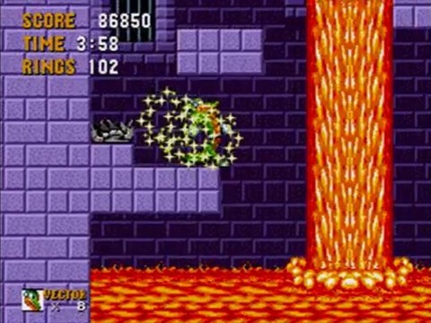 Let's Play Vector In Sonic The Hedgehog #2 Marble Zone