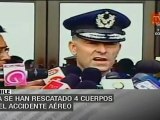 Hallan 4 cuerpos de avión desaparecido en Chile