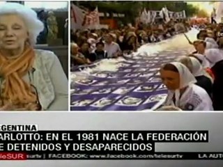 Carlotto haba sobre desaparecidos durante la dictadura