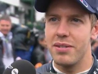 11 Hungarian GP - Red Bull's Sebastian Vettel (post race)