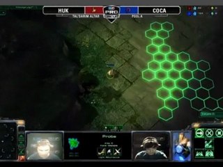 MLG Raleigh 2011 - Starcraft II - Game 1 - EG Huk (P) VS Slayers CoCa (Z) Part 1/2