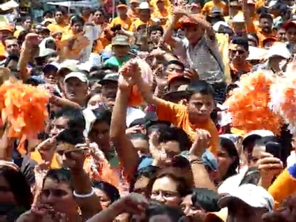 Candidato guatemalteco Otto Pérez en recta final de su campaña
