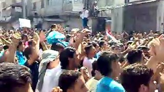 Peaceful Demonstration Against Assad in Albayada , Homs , Syria 2 حمص حي البياضة جمعة الموت ولا المذلة 02-09-2011