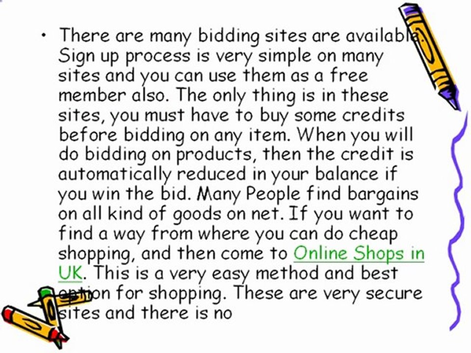 Do Shopping with Penny Auction Sites