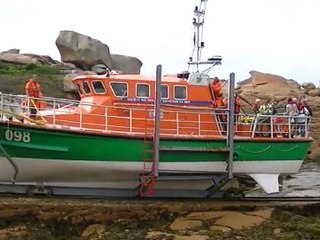 snsm ploumanac'h sortie le soir du bateau président toutain  samedi 3 septembre