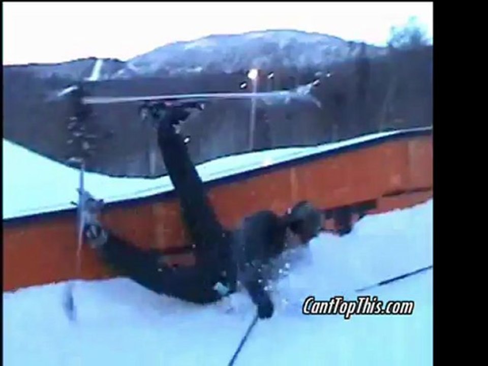 old skier grind attempt FAIL