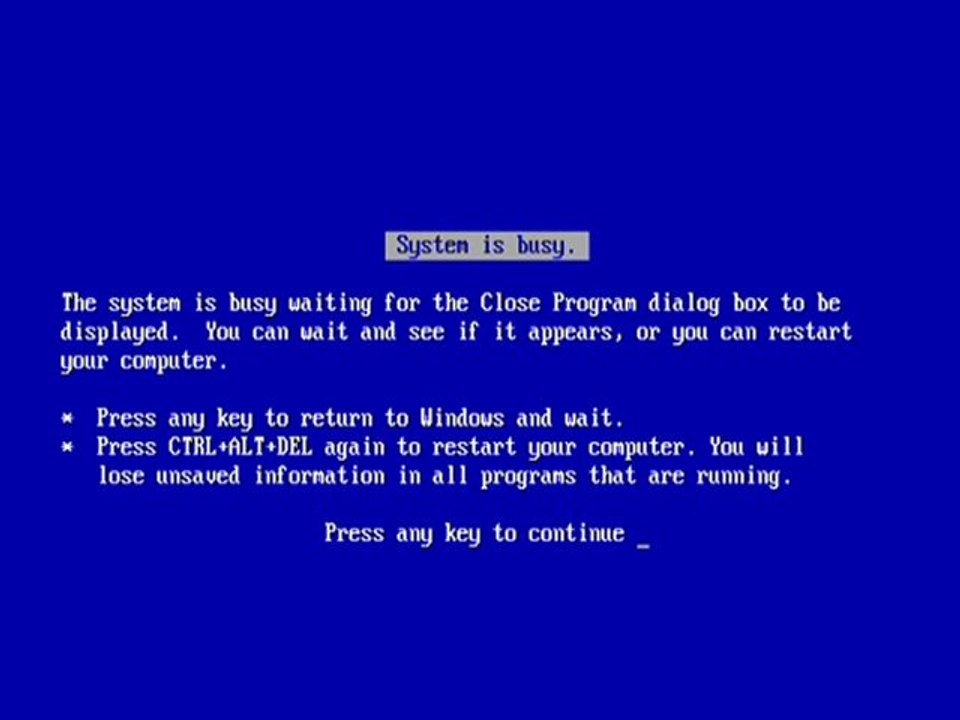 Windows 98 SE - Bug BSOD "con/con" and "aux/aux"