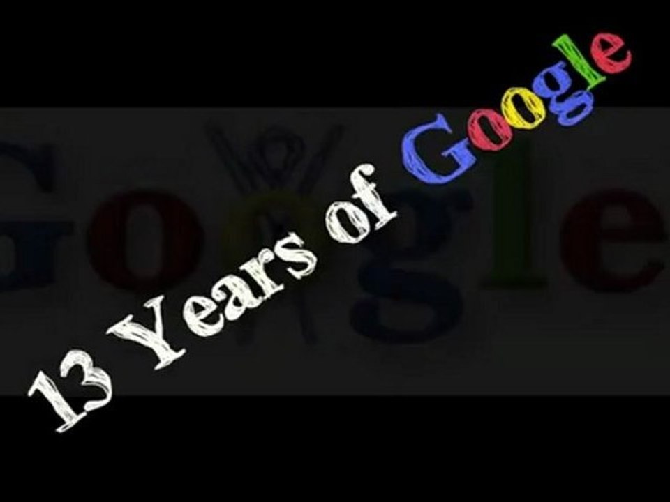 13 Years of Google Doodles (1998 - 2011)