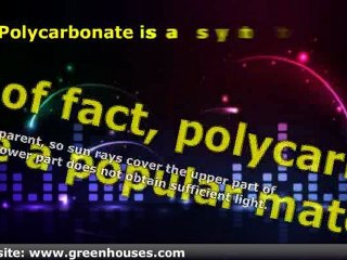 Polycarbonate For Greenhouse