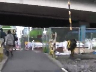 踏切動画高島線三菱ドック踏切EH200