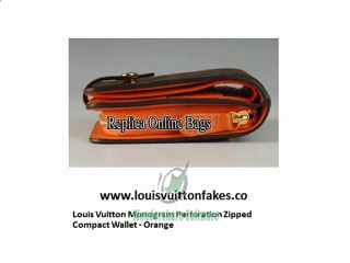 Louis Vuitton Replica Monogram Perforation Zipped ...