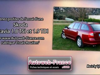 Download Video: Essai Skoda Octavia 1.8 TSI et 1.9 TDI - Autoweb-France