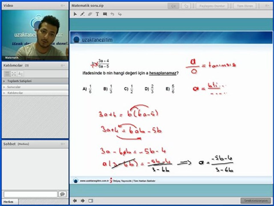 Mustafa Kapuz KPSS Matematik Soru Çözüm I