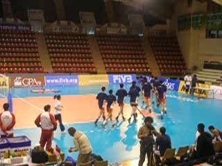 entrainement J-1 licgue mondiale volley