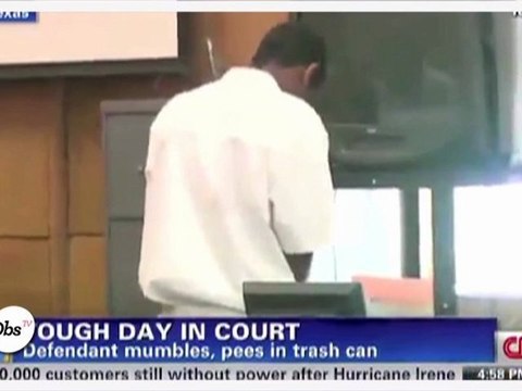 Le zapping décalé : il urine en pleine audience de tribunal