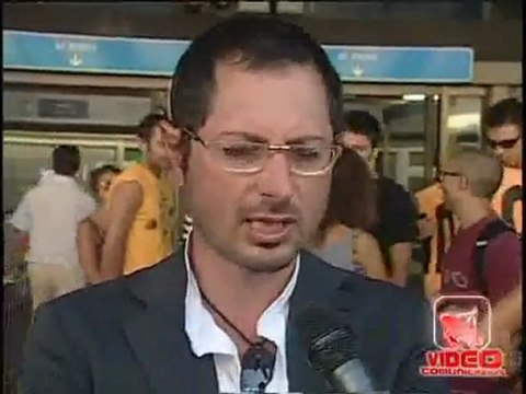 Napoli - Proteste a Porta Nolana alla stazione della Circumvesuviana