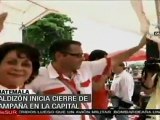 Candidatos cierran campañas en Guatemala