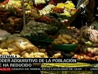 Poder adquisitivo de Guatemala se ha reducido