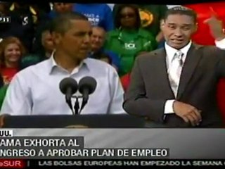 Obama insta al Congreso a aprobar plan de empleo