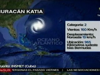 Avanza huracán Katia por el Atlántico