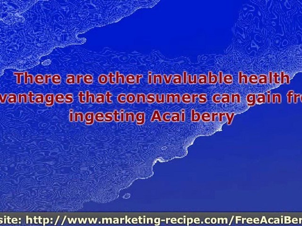 Acai Berry Diet-The Safe Way To Lose Weight