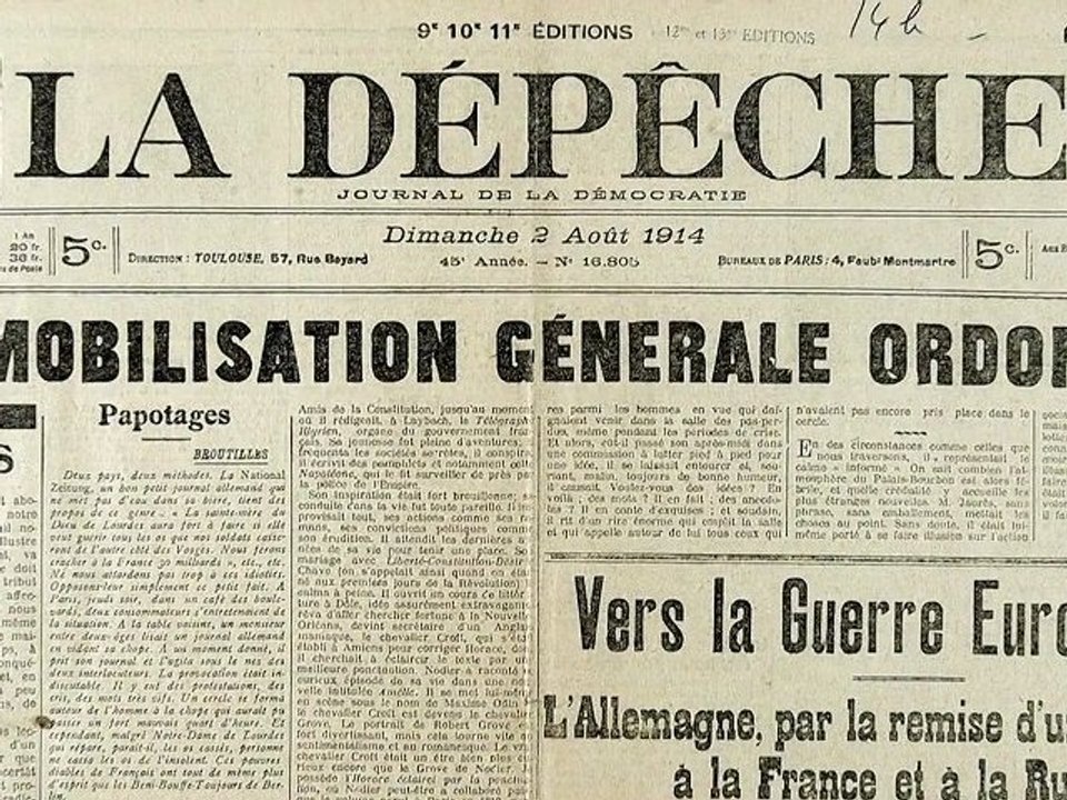 1914 - Une tragédie européenne, par Yves-Marie Adeline (2ème partie)