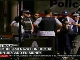 Hombre amenaza con bomba a un juzgado en Sidney