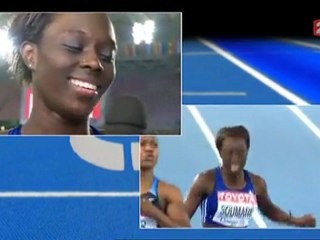 ChM 2011, itw Myriam Soumaré éliminée du 200m
