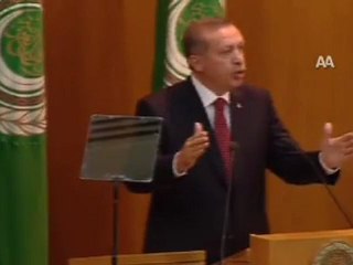 Erdoğan, Arap Ligi'nde konuştu