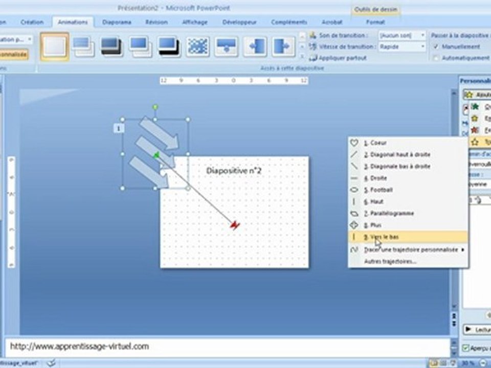 Powerpoint - animation des objets