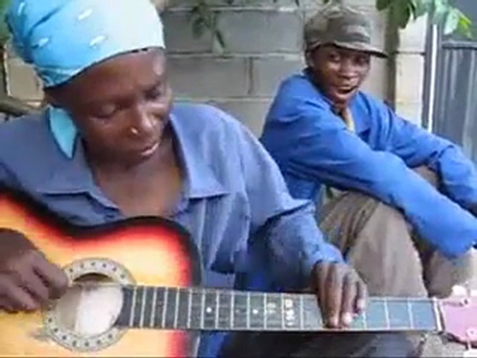 Amazing Upside Down Guitar Playing Woman