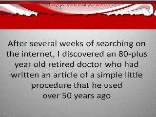cure acid reflux